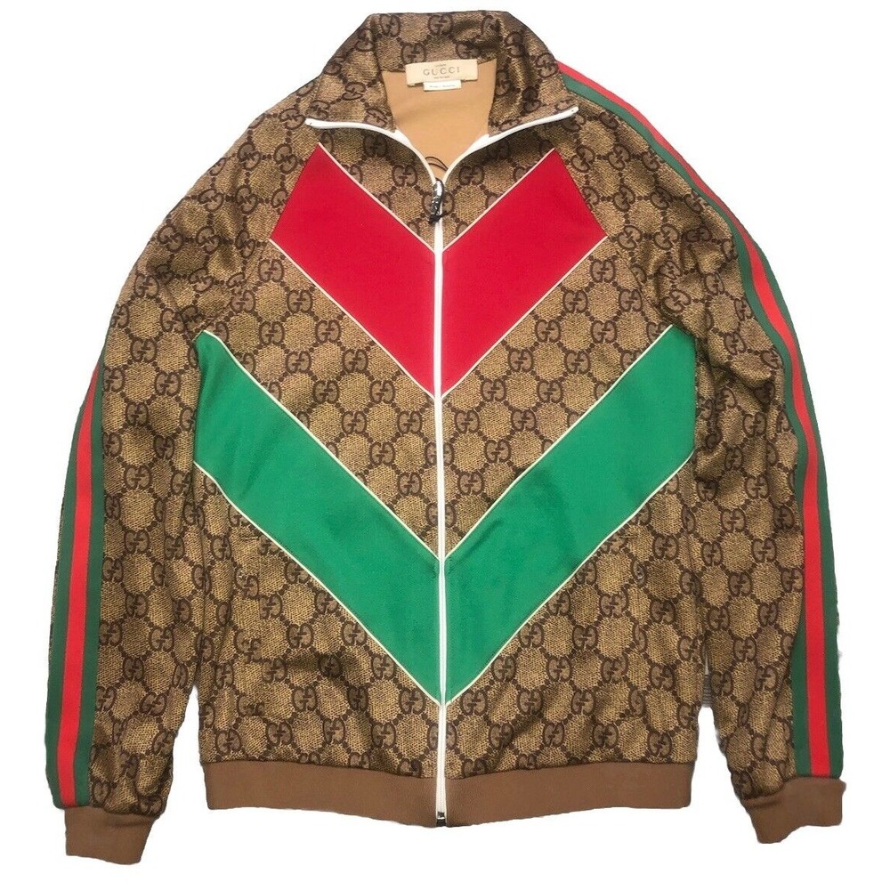 Gucci Monogram Track Jacket Technical Jersey W/We… - image 3